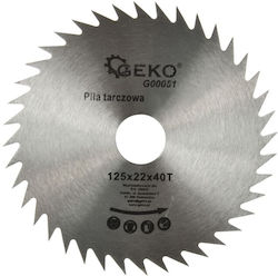 Geko G00051 Cutting Disc Wood Hole Diameter 125mm 1pcs