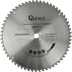 Geko G00171 Cutting Disc Wood Hole Diameter 500mm 1pcs