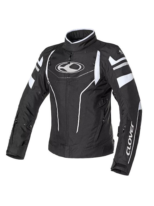 Clover Airblade-4 1765 N B Machine Jacket Schwarz Weiß