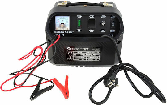 Geko Tragbarer Batterieladegerät für Auto 12/24V