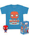 Funko Pop! Tees Marvel: Marvel - Holiday Spiderman Bundle
