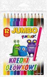 Jumbo Bleistift Buntstifte 12 Farben Fun&joy Jumbo Bleistift Buntstifte 12 Farben Fun&joy