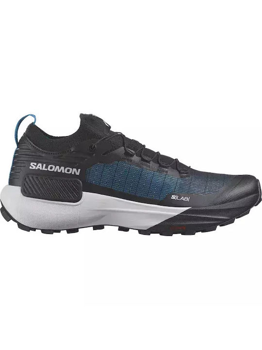 Salomon S Lab Genesis Bărbați Pantofi sport Trail Running Black / White / Blue Danube