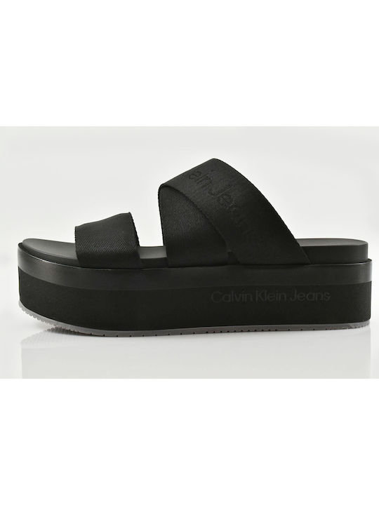 Calvin Klein Sandale dama Pantofi cu platformă în Negru Culoare