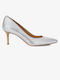 Ralph Lauren Leather Silver Heels