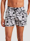 Herren Badebekleidung Shorts Black mit Mustern