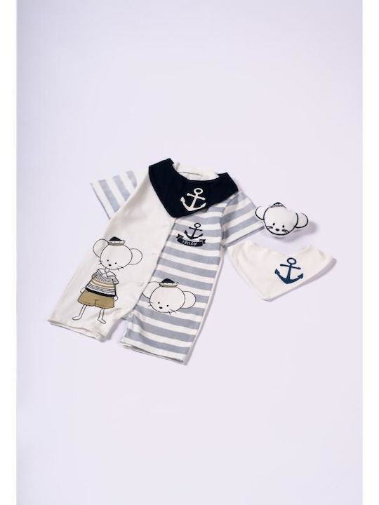 Hashtag Baby Bodysuit Set Short-Sleeved White 2pcs