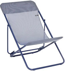 Lafuma Steel Beach Sunbed Blue 125x62cm