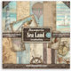 Stamperia Φύλλα Scrapbooking 10 φύλλα 10τμχ