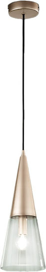 Ondaluce Trento Pendant Light Gold with Socket E14, E.14 37cm