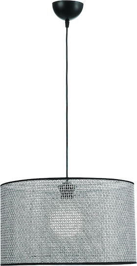 ArkoLight Κρεμαστό Φωτιστικό Γκρι Πλέγμα με Ντουί E27 40x43εκ.