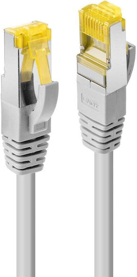 Lindy S/FTP Cat.6a (Gigabit) Καλώδιο Δικτύου Ethernet 2m Γκρι