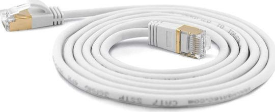 Wantec U/UTP Kat.7 Ethernet-Netzwerkkabel 3m Weiß