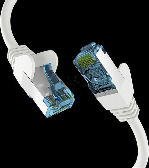 EFB U/UTP Cat.7 (10Gbps) Καλώδιο Δικτύου Ethernet 15m Λευκό