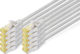 Digitus S/FTP Cat.6a Gigabit Network Cable Ethernet 1m Gray 10 Pieces