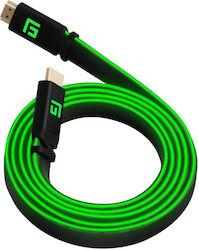 Floating Grip Cablu HDMI de sex masculin - HDMI de sex masculin 1.5m Verde