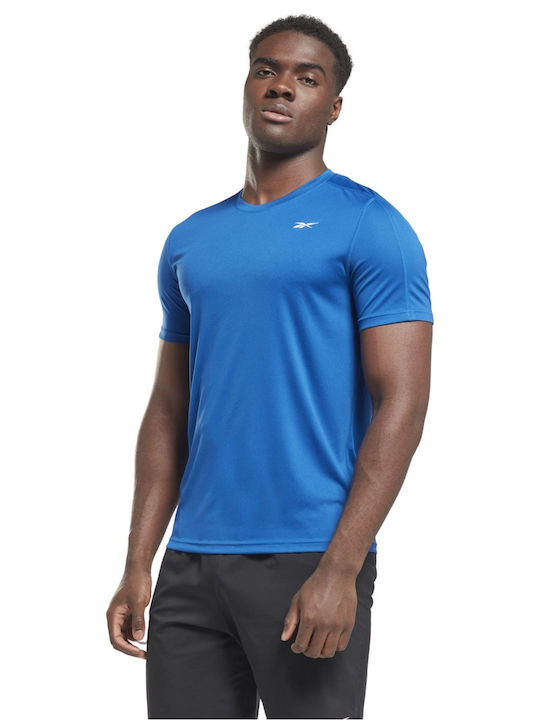 Reebok Bărbați T-shirt Sportiv cu Mânecă Scurtă Blue