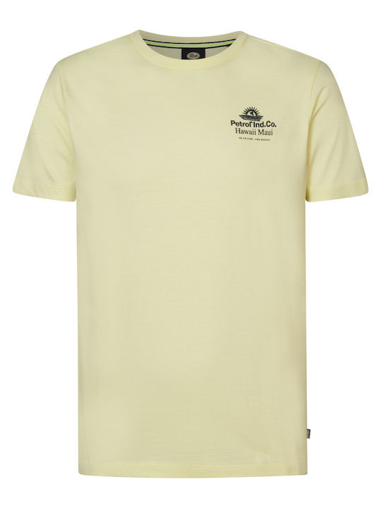 Petrol Industries Ανδρικό T-shirt Κοντομάνικο Κίτρινο