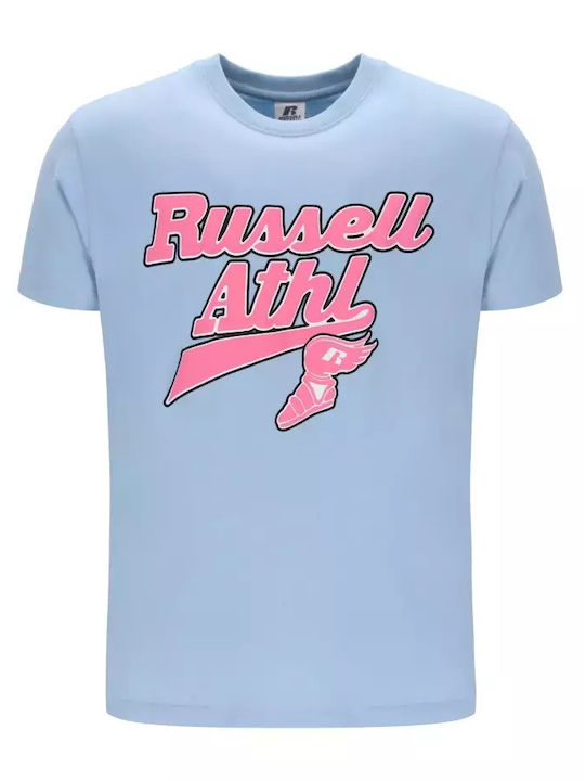 Russell Athletic T-shirt Bărbătesc cu Mânecă Scurtă Albastru