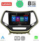 Lenovo Sistem Audio Auto pentru Jeep Cherokee 2014> (Bluetooth/USB/AUX/WiFi/GPS/Apple-Carplay/Android-Auto) cu Ecran Tactil 10"