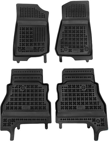 Rezaw Plast Σετ Μπροστινά και Πίσω Πατάκια 4τμχ για Jeep Gladiator 2022+ Μαύρα