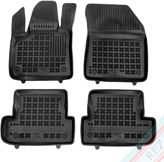 Rezaw Plast Set of Front and Rear Mats 4pcs for Opel Grandland X 2017+ Black