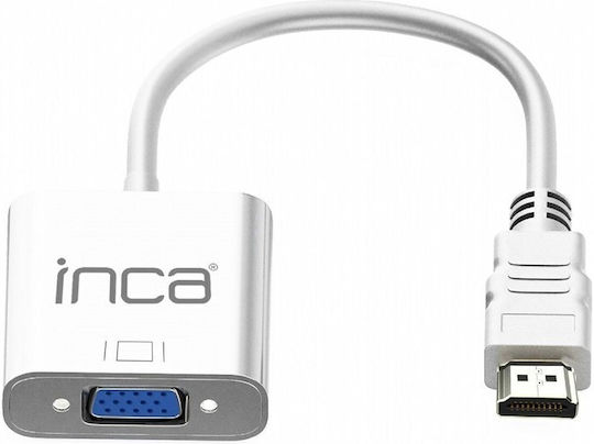 Inca Μετατροπέας HDMI male σε VGA female 1τμχ (IHTVJ-7)