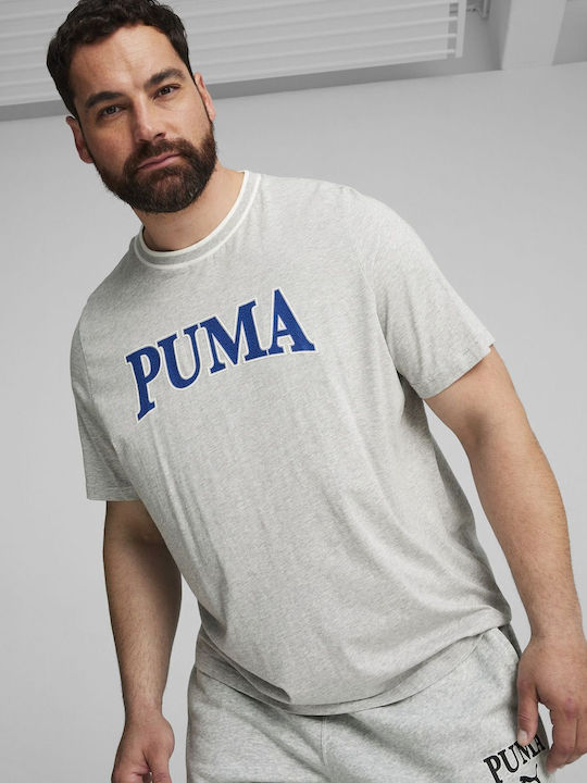 Puma T-shirt Bărbătesc cu Mânecă Scurtă Gri