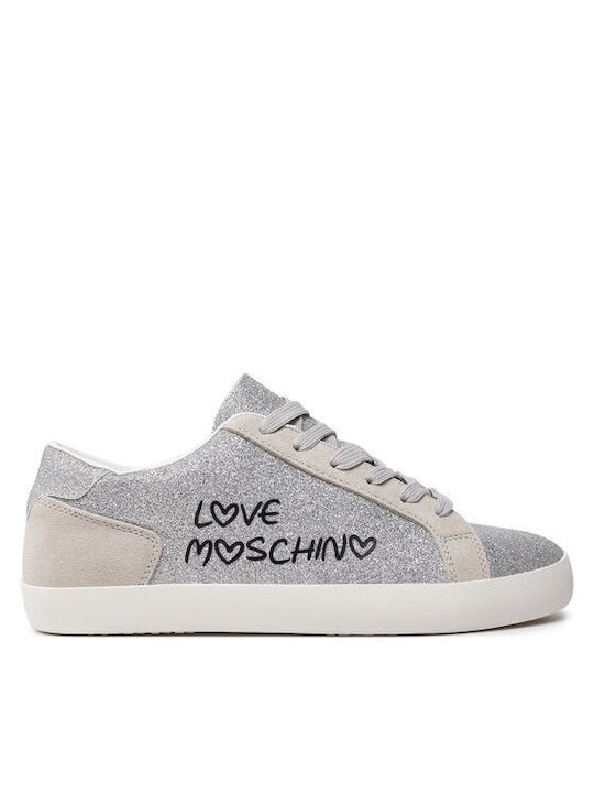 Moschino Γυναικεία Sneakers Ασημί