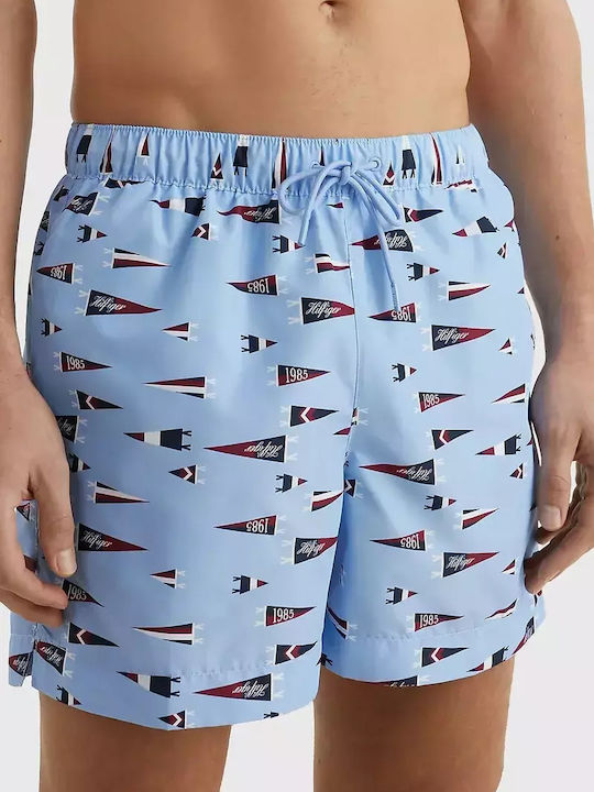 Tommy Hilfiger Ανδρικό Μαγιό Σορτς Γαλάζιο με Σ...