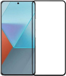 NetOne 9h Hardness 5D 0.3mm Vollkleber Vollflächig gehärtetes Glas 1Stück Schwarz (Xiaomi 13 Lite)