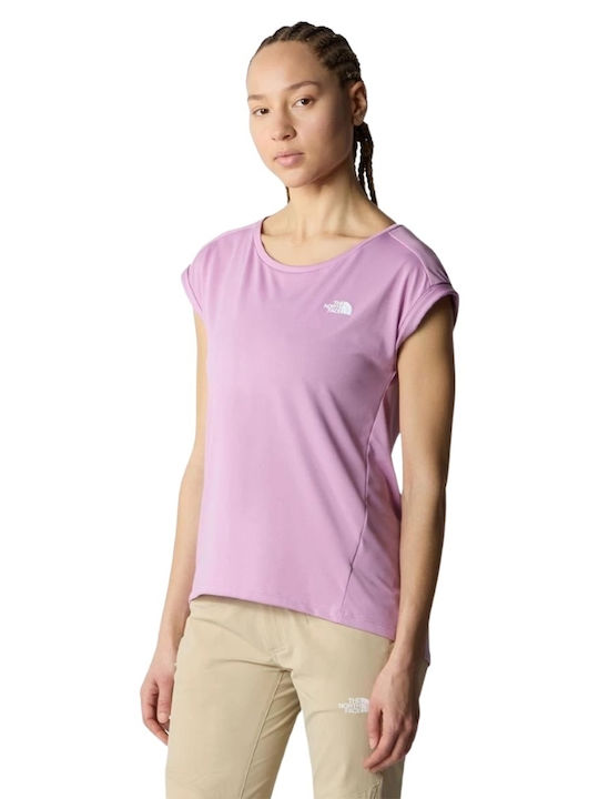 The North Face Damen Sport T-Shirt Flieder