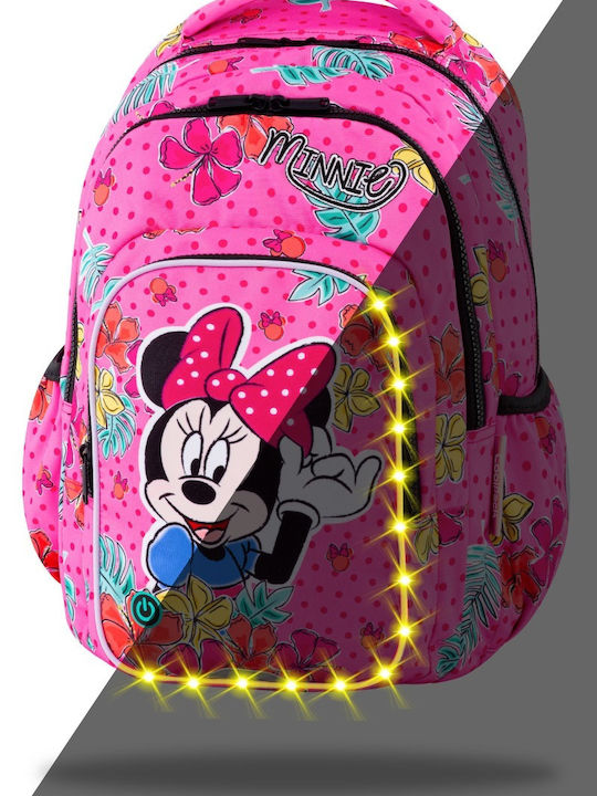 School Light Backpack Spark L Minnie Tropical Led