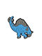 Charms Decorative Clogs Phrases Blue Dino