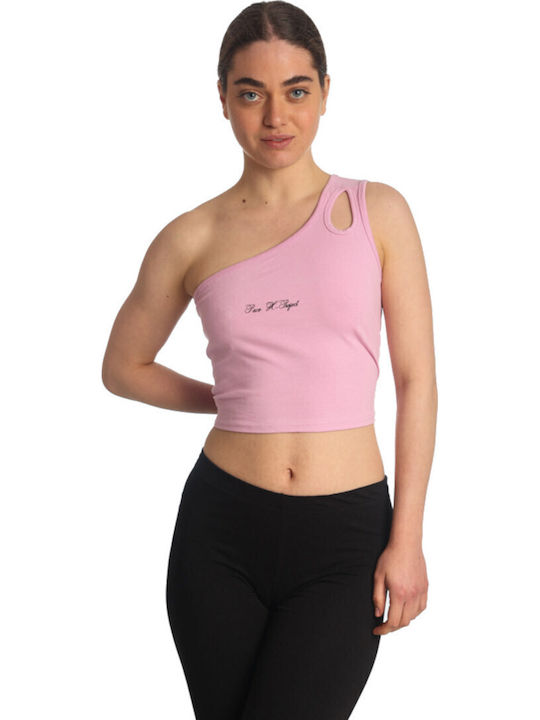 Paco & Co Women's Sleeveless Crop Top Pink