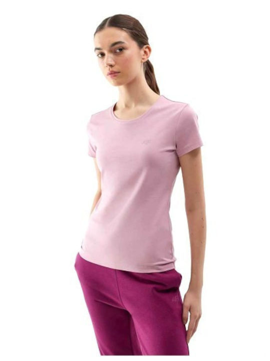 4F Damen T-Shirt Rosa