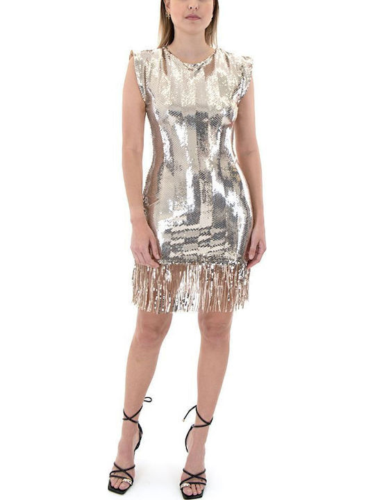 Twenty 29 Mit Pailletten Abendkleid Gold
