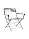 Zappeion Chair Metallic Agalvanist 57x57x83cm