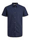 Projekt Produkt Men's Shirt Short Sleeve Blue