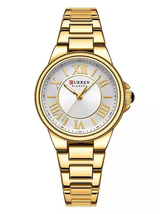 Curren Дамски Часовник 33mm Кварцов с Златна Ме...