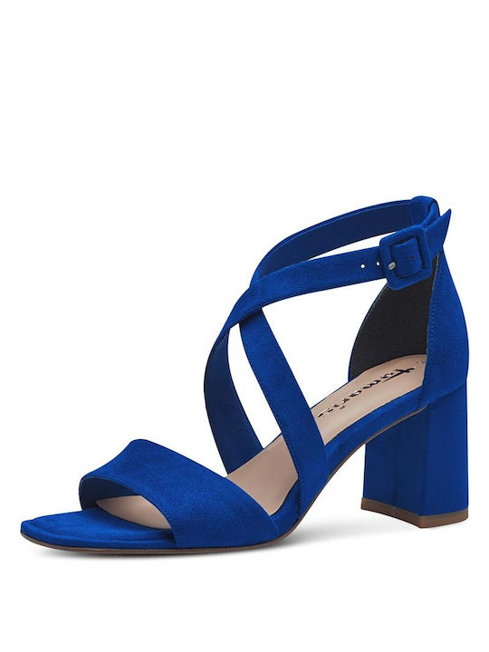 Tamaris Women's Sandals Blue with Medium Heel