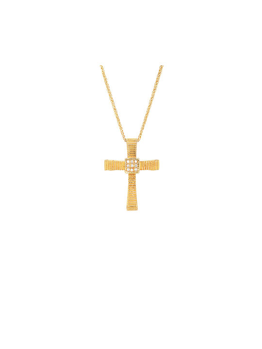 VRjewels Femeiesc Aur Cruce 14K cu Lanț