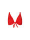 Bluepoint Underwire Triangle Bikini Top with Adjustable Straps Red