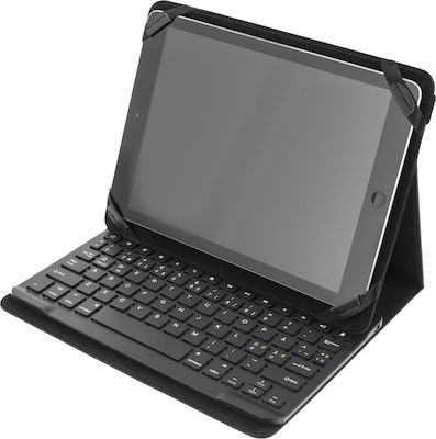 Deltaco Klappdeckel mit Tastatur Englisch US Schwarz Tablette 10 TB-137