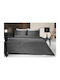Guy Laroche Sheet Semi Double with Elastic 120x200+35cm. Minimal Black