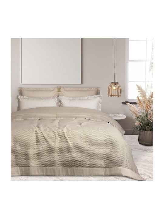 Das Home 9634 Coverlet Single Microfiber Beige ...