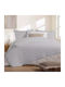 Nef-Nef Homeware Colorfull Coverlet Queen Size Microfiber Grey 230x240cm