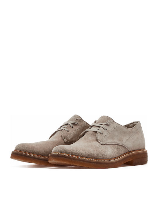 Clarks Suede Ανδρικά Casual Παπούτσια Γκρι