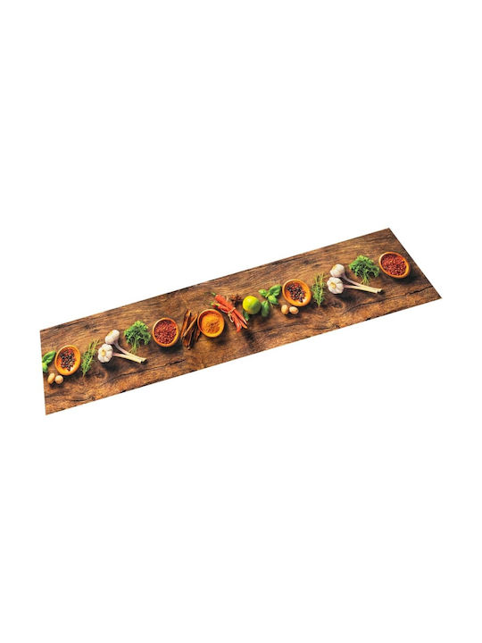 vidaXL Kitchen Mat Runner with Anti-slip Underlay Spices 60x180εκ.