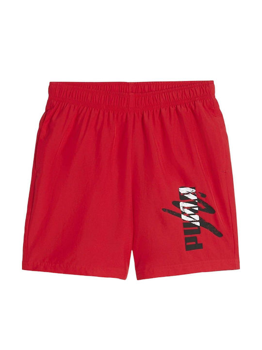 PUMA Kids' Athletic Shorts/Bermudas Ess+ Logo Red